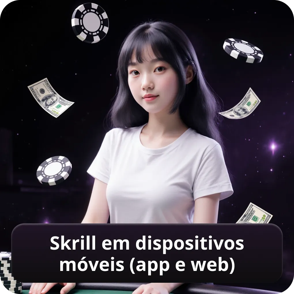 Skrill em dispositivos móveis (app e web)